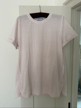 Legoe Mauve Stripe Maternity Tee